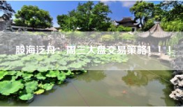 股海泛舟：周三大盘交易策略！！！