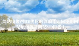 网站镜像对SEO优化的影响（如何使用网站镜像提升网站SEO排名）