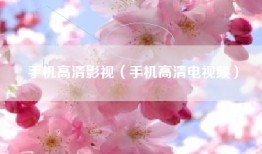 手机高清影视（手机高清电视频）