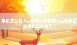 手机怎么登入qq邮箱（手机登入qq邮箱在哪看自己邮箱号）