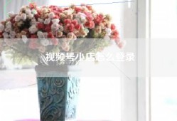 视频号小店怎么登录