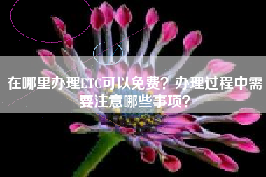 在哪里办理ETC可以免费？办理过程中需要注意哪些事项？