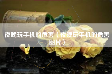 夜晚玩手机的危害（夜晚玩手机的危害图片）